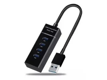 HUB FY USB (4 portas USB 3.0) Preto