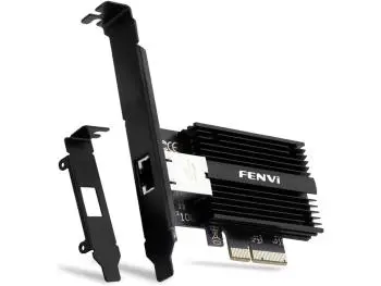 Placa de Rede PCIe Fenvi 10Gbps RJ45, Chipset Marvell AQC113, PCI-Express X4/X8/X16 - B0CZHJVZ97