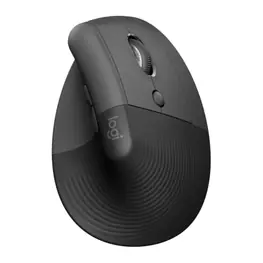 Mouse Logitech Ergonômico Vertical LIFT 4000dpi Optico Wireless/Bluetooth (Sem Fio) Preto/Cinza