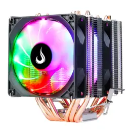 CPU Cooler Rise Mode G800 RGB, 6 Heat Pipes, 2 Fans 90mm, RGB Rainbow, Intel/AMD, TDP 130W - RM-AC-O8-RGB