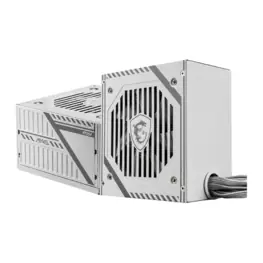 Fonte MSI MAG 650W, 80 Plus Bronze, PFC Ativo, Cabos Flat, Branco - MAG A650BNL White