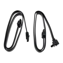 Cabo SATA III 6Gb/s Gigabyte 50cm com Trava, Preto (Pack 2 unidades) - 12CF1-2SAT1B-01R