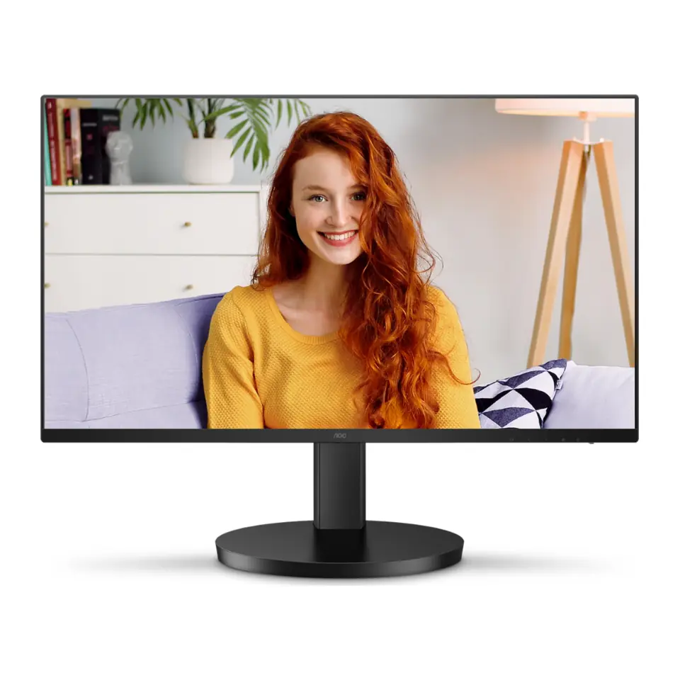 Monitor AOC 23,8" 24B3HMF2 Série B3H, VA, 100Hz, 1ms MPRT, Ajuste de Altura, Adaptive-Sync, HDMI, VGA, VESA, Preto - 24B3HMF2