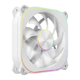 Fan Cooler Aerion Veil 120mm ARGB 4 Pinos, 1200RPM, 36CFM, 25dBA, Rolamento Hidráulico, Branco - FAN100WH