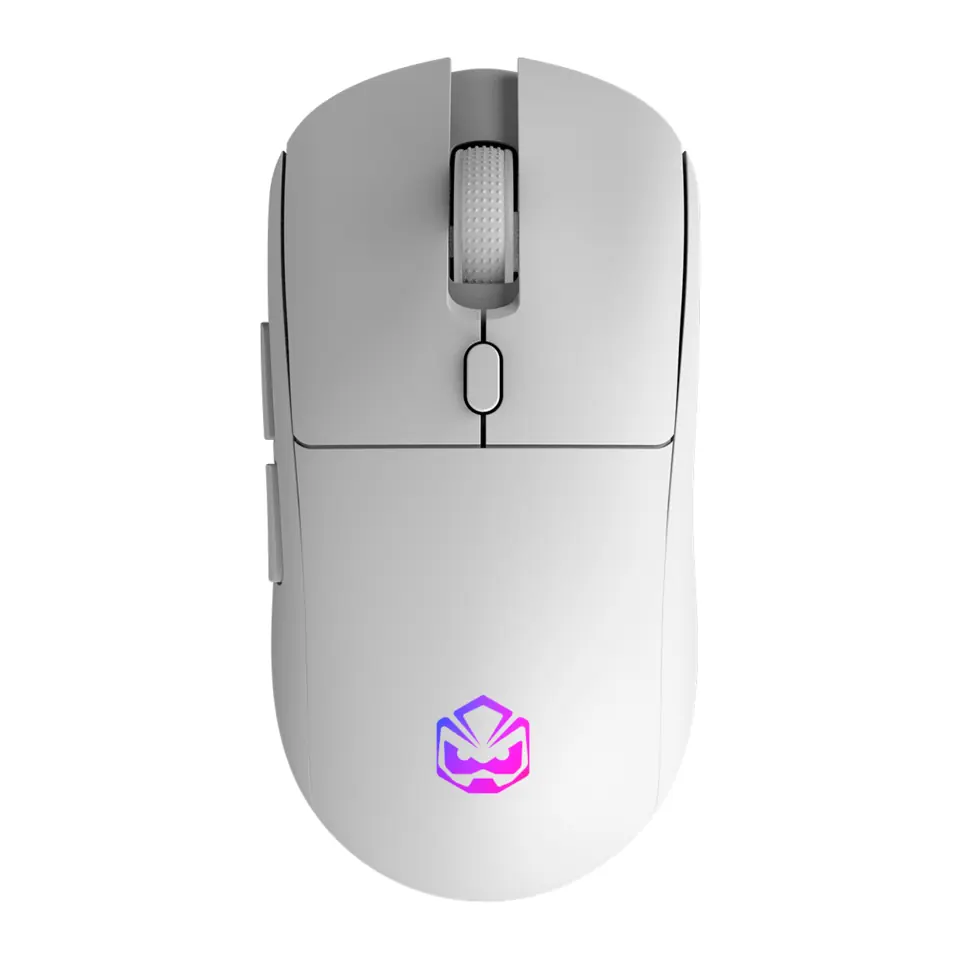 Mouse PCYes Gamer Basaran, Wireless (Sem Fio), 12400dpi, LED RGB, USB