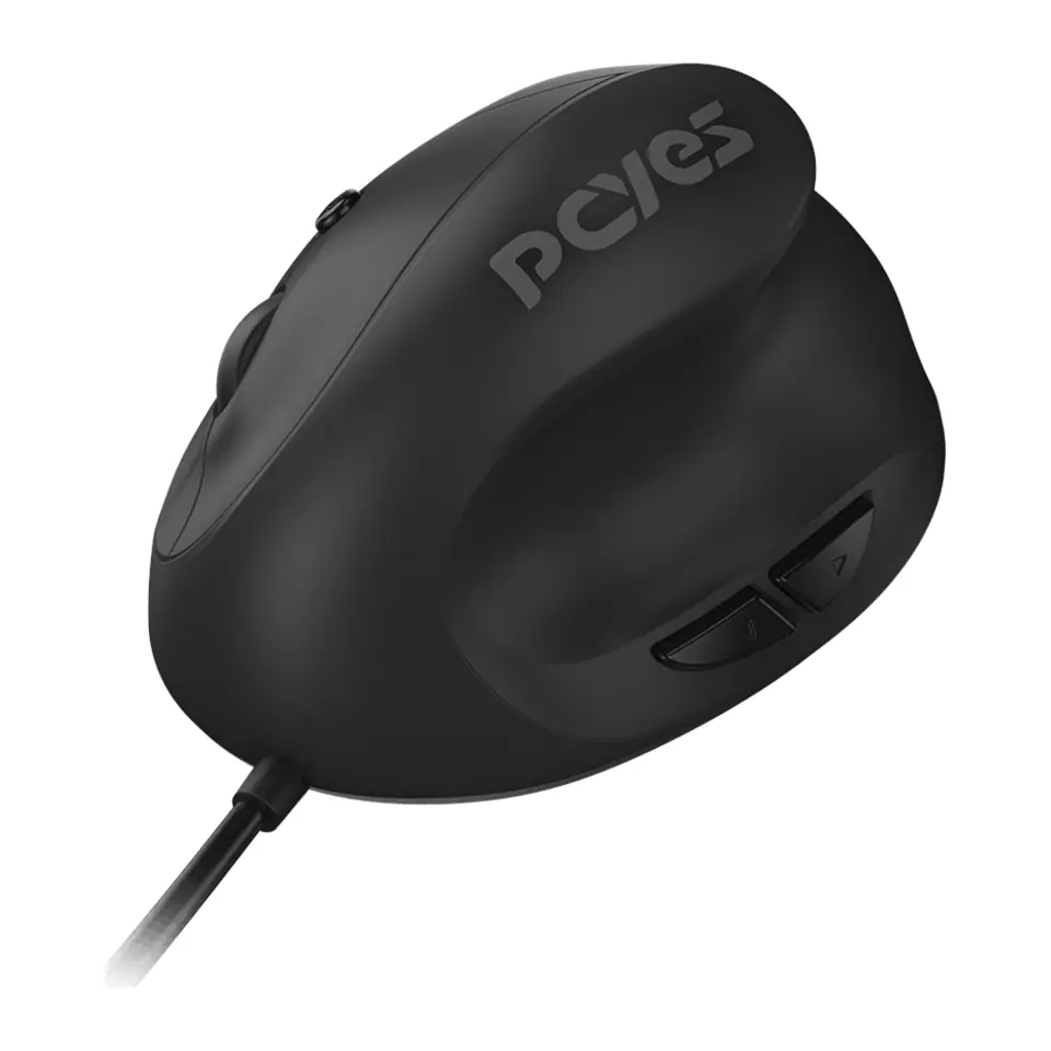 Mouse PCYES Vertical Ergonômico Rest, Silent Click, 2400 DPI, USB - MRSC01