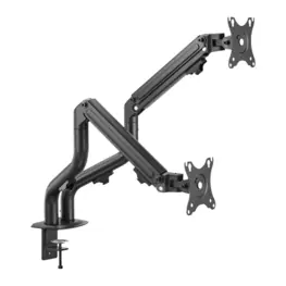 Suporte Articulado para 2 Monitores 17" à 32", Mola Mecânica, VESA 75x75/100x100, Preto - PCYES PS-024N