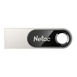 Pendrive Netac U278 128GB USB 3.0, Corpo em Liga de Zinco, Prata - NT03U278N-128G-30