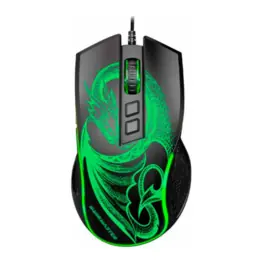 Mouse K-Mex Gamer Dragão, MGL337, RGB, 7 botões, 6400dpi, LED, USB