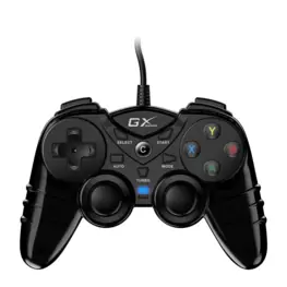Controle Gamepad Genius MaxFire GX-17UV, 17 Botões, Dual Vibration, D-Pad 4 Direções, PC/PS3, USB, Preto - GX-17UV