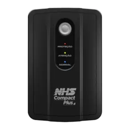 Nobreak NHS Compact Plus 4 1500VA/750W, Semissenoidal, 2x7Ah, 8 Tomadas, Entrada Bivolt e Saída 220V - 90.D1.B01504