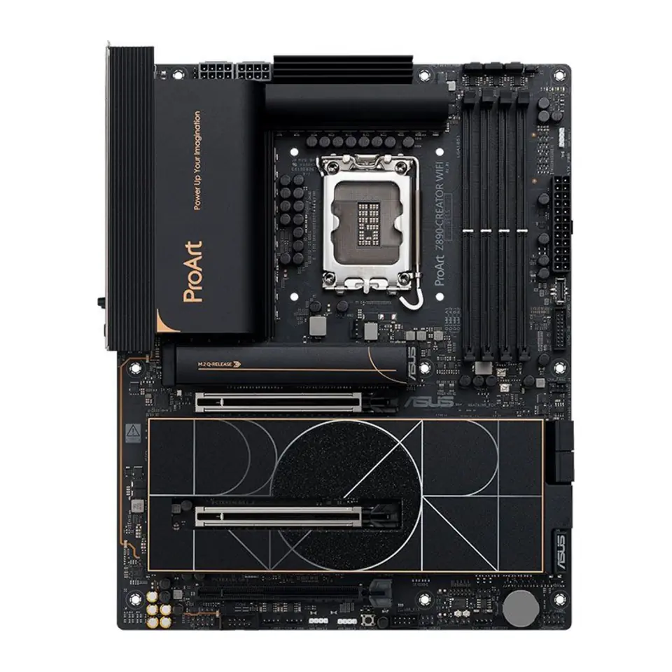 Placa-Mãe ASUS ProArt Z890-CREATOR WIFI ATX (Socket LGA1851/ Intel Z890/ DDR5/ 5x M.2/ Wi-Fi 7/ Bluetooth 5.4/ LAN 10G+2.5G/ Thunderbolt 5)