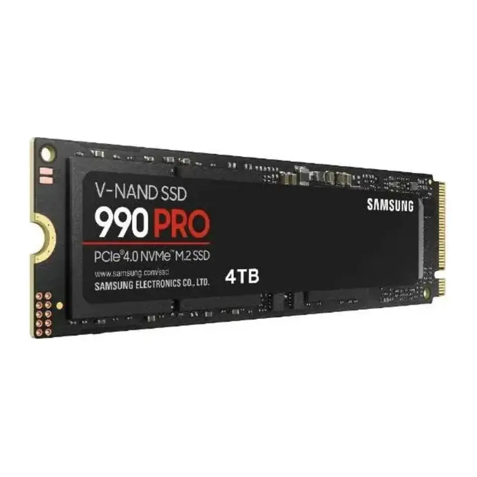 SSD Samsung 990 PRO 4TB M.2 2280 NVMe PCIe Gen 4.0 x4, Leitura 7450MB/s, Gravação 6900MB/s - MZ-V9P4T0BW