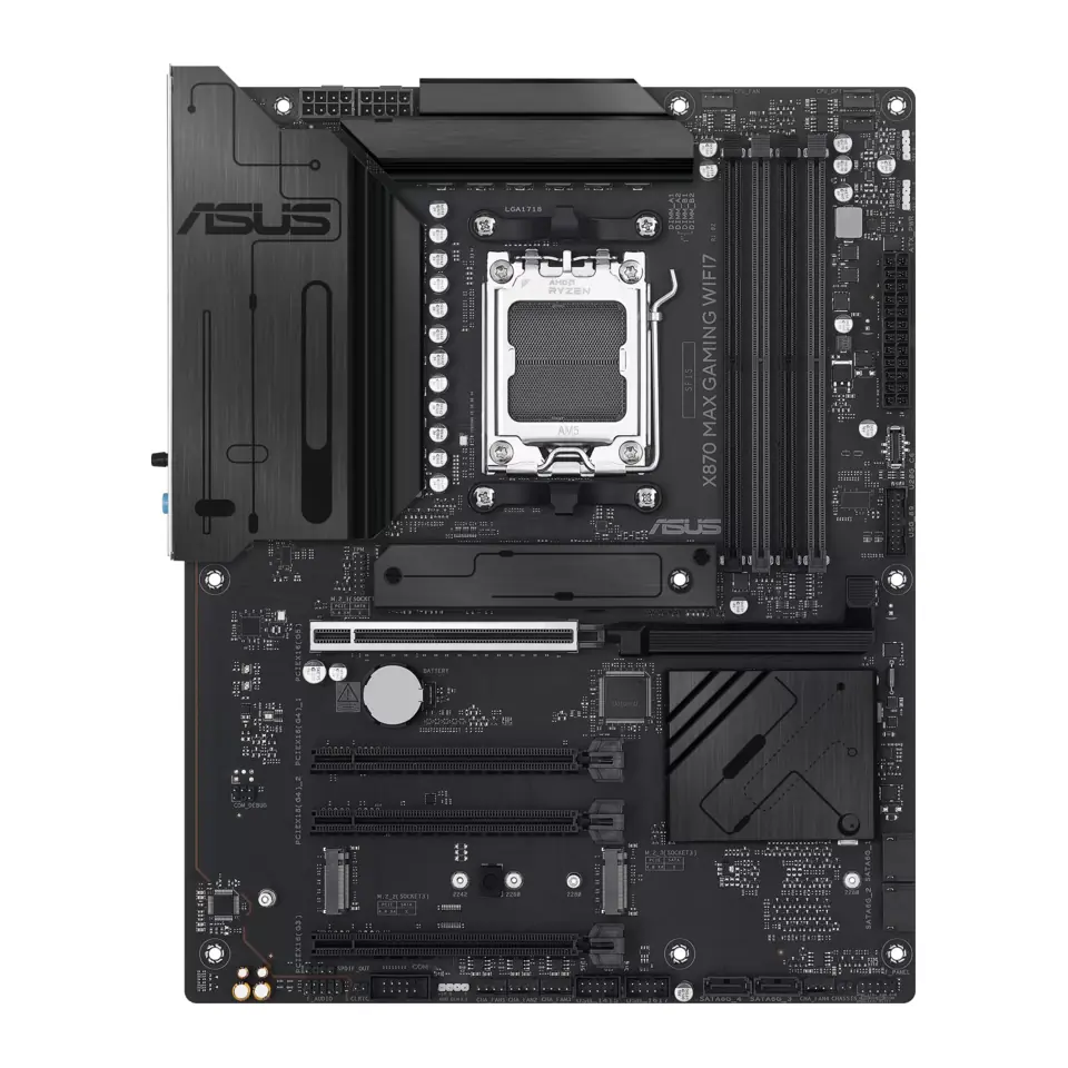 Placa Mãe Asus X870 MAX GAMING WIFI7 (Socket AM5/AMD X870/DDR5/M.2/Wi-Fi 7 802.11ax)