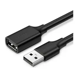 Cabo Extensor USB 2.0 Tipo-A (M) x USB Tipo-A (F) 1,5m Preto - Ugreen US103