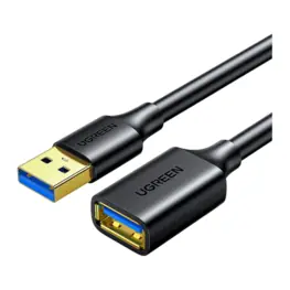 Cabo Extensor USB-A 3.0 Macho para USB-A 3.0 Fêmea 2M, Preto - Ugreen US129
