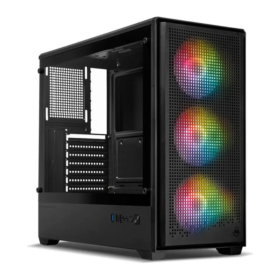 Gabinete Aquário Mugen, Lateral em Vidro Temperado, 3 fans, Full-Tower