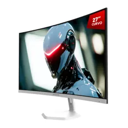 Monitor PCYES 27" Quartzo Q27C Curvo White Ghost Gaming LED IPS Full HD Wide (1920x1080 / 100Hz / 5ms) - PMGQ27C100WG