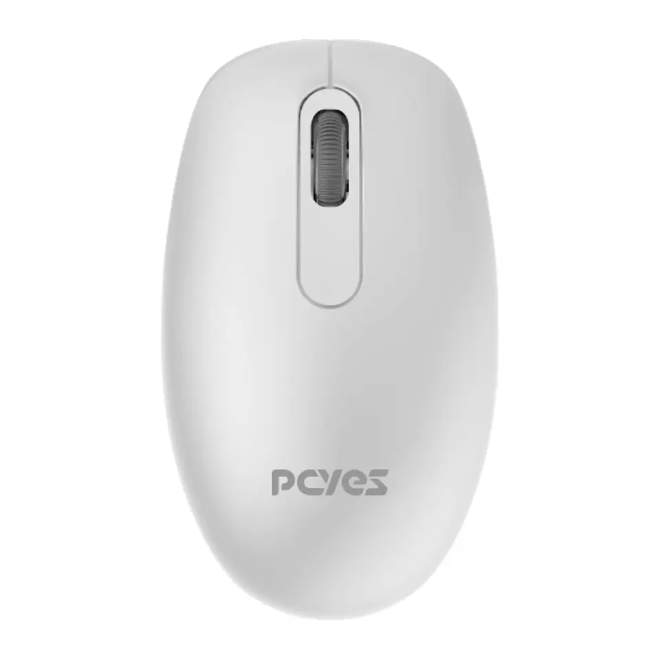 Mouse PCYES Soft Silent Wireless (Sem Fio) Branco