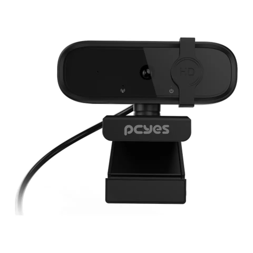 Webcam PCYes Raza Full HD 1080p com Foco Automático e Microfone