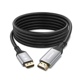 Cabo Conversor DisplayPort para HDMI 2M, Dupla Blindagem, Preto - Comtac 22129476
