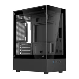 Gabinete Bluecase Gamer Nuker BG-053 V2, Frontal e Lateral em Vidro Temperado, Mid Tower Black