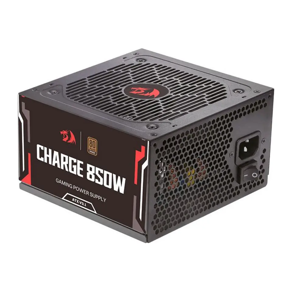 Fonte Redragon 850W Charge 80 Plus Bronze PCIe 5.1 ATX 3.1 FRC-850W