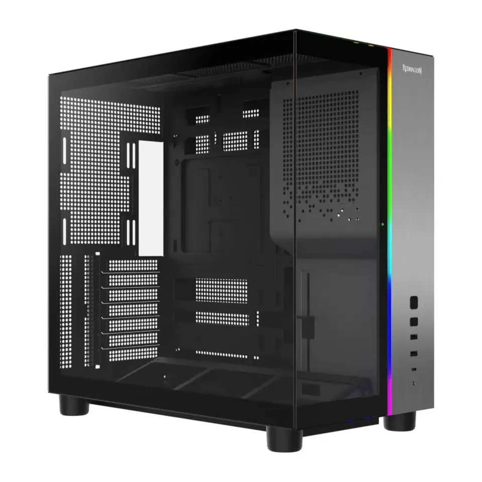 Gabinete Gamer Redragon Wideload Pulse, Mid-Tower, ARGB, CA-620B