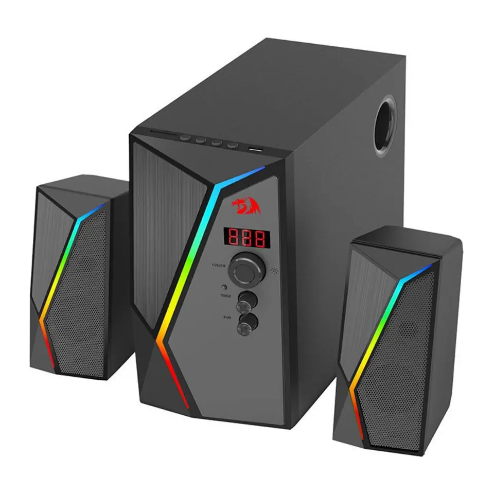 Caixa de Som Subwoofer Redragon Anvil Pro 2.1 (25W RMS) - GS520-PRO