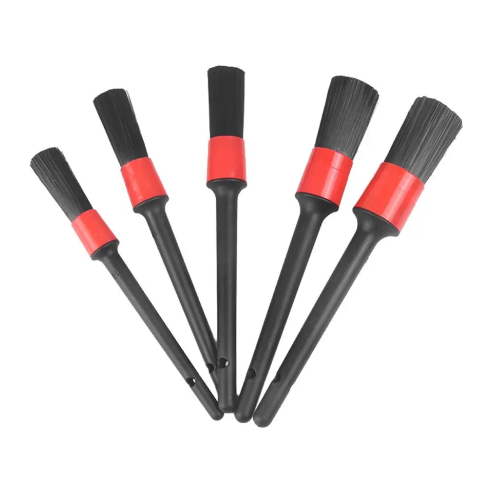 Kit 5 Pincéis Vinik para Detalhamento Automotivo e Limpeza de Eletrônicos - VKDT01