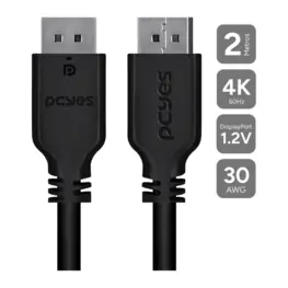 Cabo DisplayPort M/M v1.2 Ultra HD 4K 1,8m - PCYes