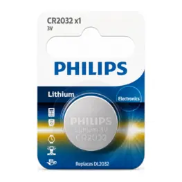 Bateria de Lítio Philips CR2032 3V para Placa-Mãe - 1 Unidade