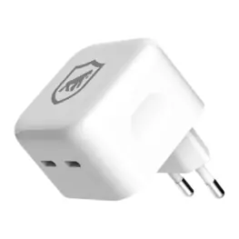 Carregador de Tomada Gshield 35W, 2x USB-C, Qualcomm 3.0/PD, Branco - GS-7540