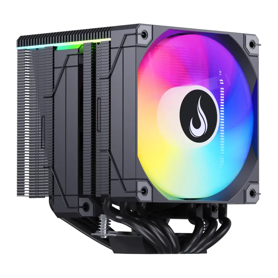 CPU Cooler Gamer Rise Mode Temp 6 PRO Black, ARGB, Display, 250W, (Intel/AMD) - Preto