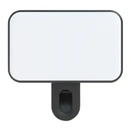 Luz LED Selfie Gshield Armor Clip-On, 24 LEDs, 3 Modos de Iluminação, Recarregável USB-C, 50 Minutos de Autonomia - GS-10921