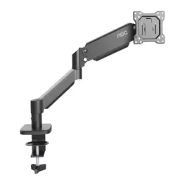 Suporte de Mesa Articulado AOC para Monitor 15" a 32", Braço Articulado, Rotação 360 Graus, Inclinação +90 Graus a -45 Graus, VESA 75x75/100x100, Clamp, Preto - AM100
