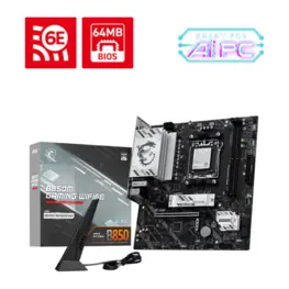 Placa-Mãe MSI B850M GAMING WIFI6E (Socket AM5/AMD B850/DDR5/M.2 Gen5/LAN 2.5G/WIFI6E)