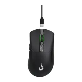 Mouse Gamer Rise Ghost Display RGB (USB, Wireless, Bluetooth) - RM-MG-GHT-FB