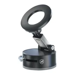 Suporte Veicular MagSafe com Sucção a Vácuo - 17 Ímãs Ultra Fortes, Rotação 360 Graus e Liga de Aviação Premium -  Gshield Suction MagSafe Armor
