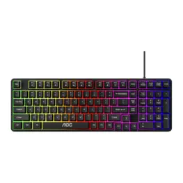 Teclado Gamer AOC GK116 RGB Rainbow, Membrana, Anti-Ghosting 26 Teclas, ABNT2, USB