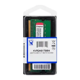 Memória Notebook Kingston 4GB DDR4 SO-DIMM 2400MHz 1.2V KVR24S17S8/4