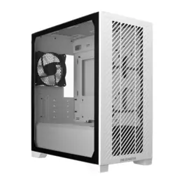 Gabinete Cooler Master Elite 301 Lite Mini Tower, Lateral em Vidro Temperado, ITX/Micro-ATX, USB-C, Branco - E301L-WGNN-S00