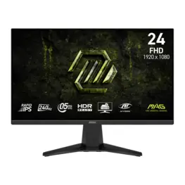 Monitor MSI MAG 245F X24 Gamer 23,8" LED (1920x1080, 240Hz, 0.5ms) Preto