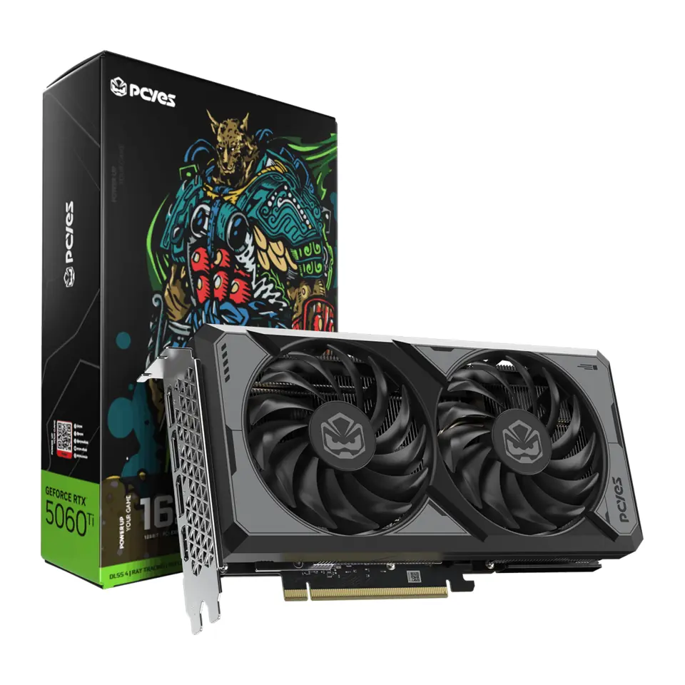 Placa de Vídeo PCYes GeForce RTX 5060TI 16GB GDDR7 PCI-E 5.0 x16 - PVRTX5060TIB2F16G