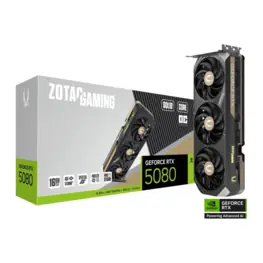 Placa de Vídeo ZOTAC GeForce RTX 5080 SOLID Core OC 16GB GDDR7 PCI-E 5.0 x16 - ZT-B50800J2-10A