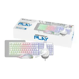Combo Gamer Bluecase Led Rainbow 4-em-1 Mouse, Teclado, Headset e Mousepad - BGHPKM-01WBX