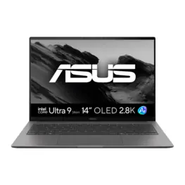 Notebook ASUS Zenbook S14 UX5406AA - Intel Core Ultra 9 386H, 32GB LPDDR5X, SSD 1TB NVMe, Tela 14" OLED 2.8K 120Hz, Windows 11 Home, Antrim Gray