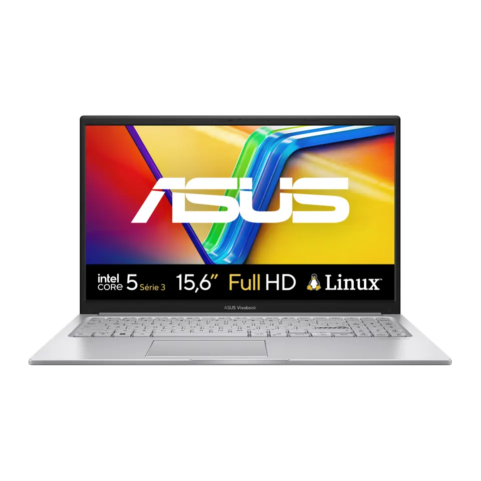 Notebook ASUS Vivobook 15 X1504MA - Intel Core 5 320, 16GB, SSD 512GB NVMe, Tela 15,6" Full HD IPS, KeepOS