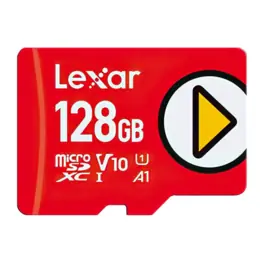 Cartão Lexar Play 128GB microSDXC V10 Card UHS-I - LMSPLAY128G-BNNNU
