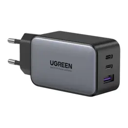 Carregador de Tomada Ugreen Nexode GaN 100W, 3 Portas (2x USB-C / 1x USB-A), Bivolt
